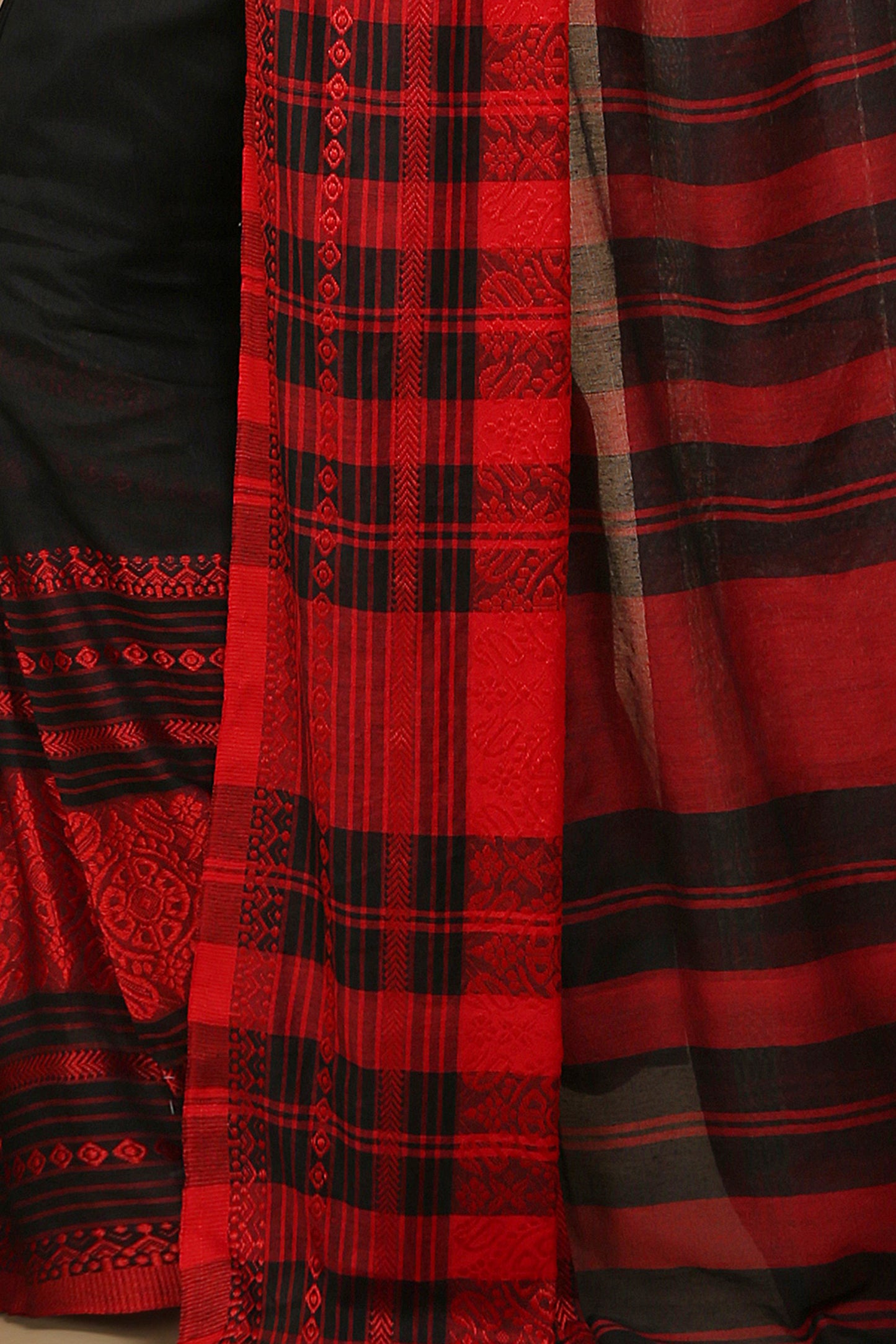 mahapar cotton saree (Black)