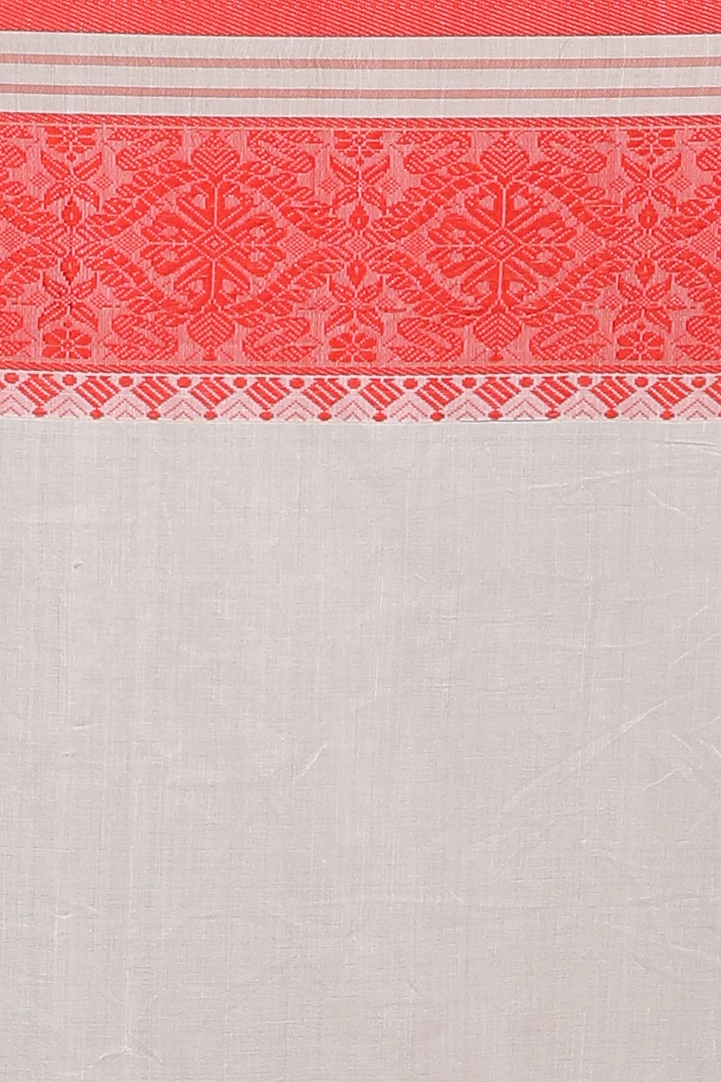 mahapar cotton saree (White)