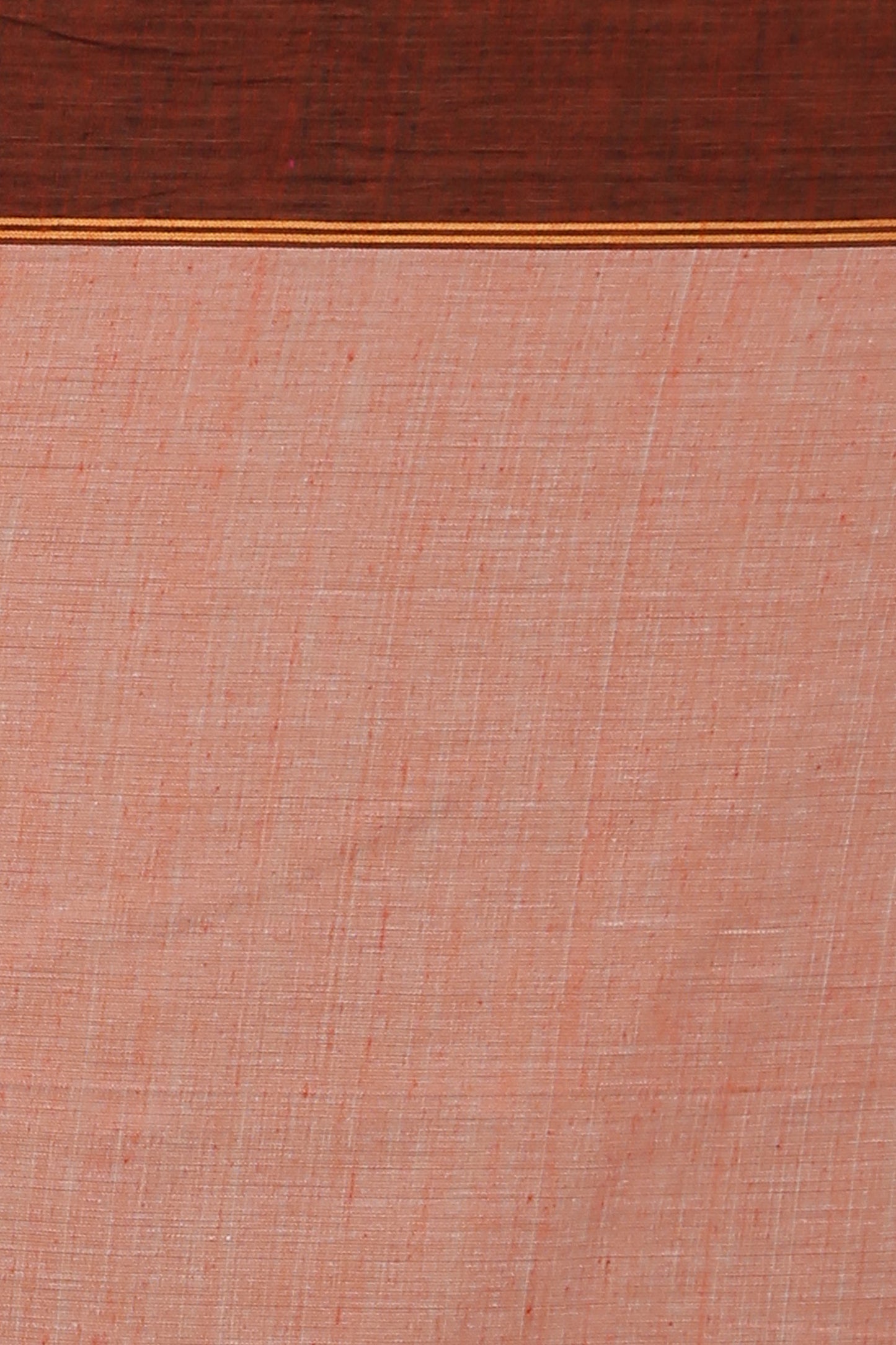 Handspun cotton jamdani weaving geometric and floral motifs saree (Orange)