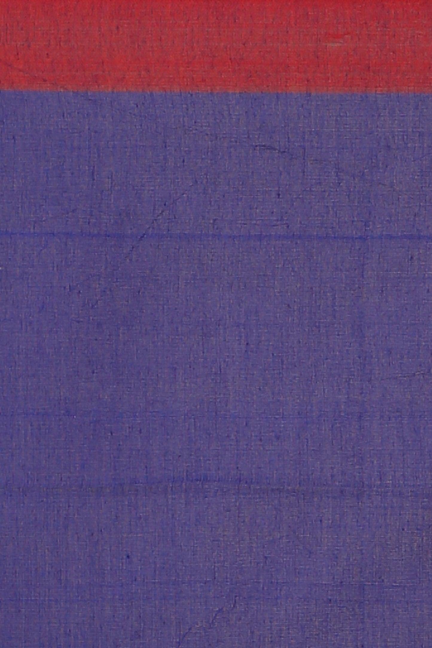 Traditional Cotton Check Saree With Blouse Piece (Blue)